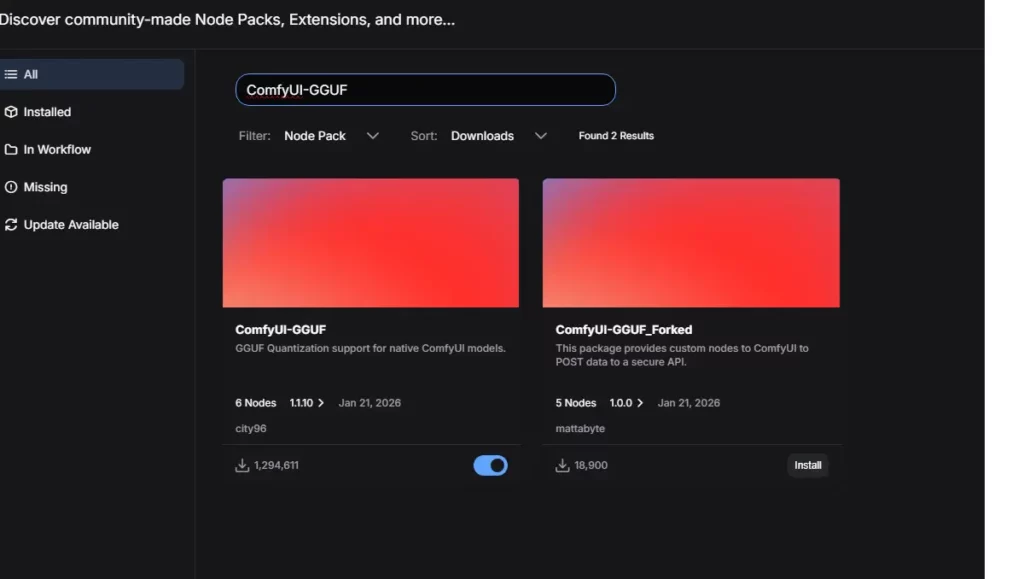 comfyui-1024x579 12G显存也能跑 LTX Video！ComfyUI GGUF工作流保姆级部署教程