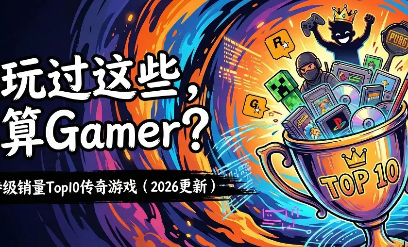PC 史上销量 Top 10 传奇游戏推荐