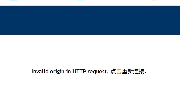 修复 "Invalid origin in HTTP request" WebSocket 报错