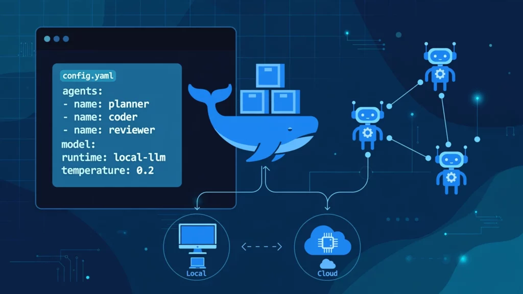 不写代码搭 AI 智能体:Docker Agent 一个 YAML 跑通,还能接本地模型不用 API Key 2 media generation docker agent cover 0 e92bc087 b034 4c70 a16e a30cb1587956